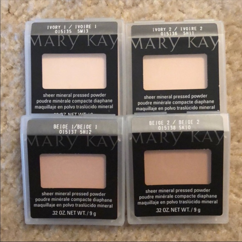 4 Ivory 2 Mary Kay Sheer Mineral Pressed Powders
